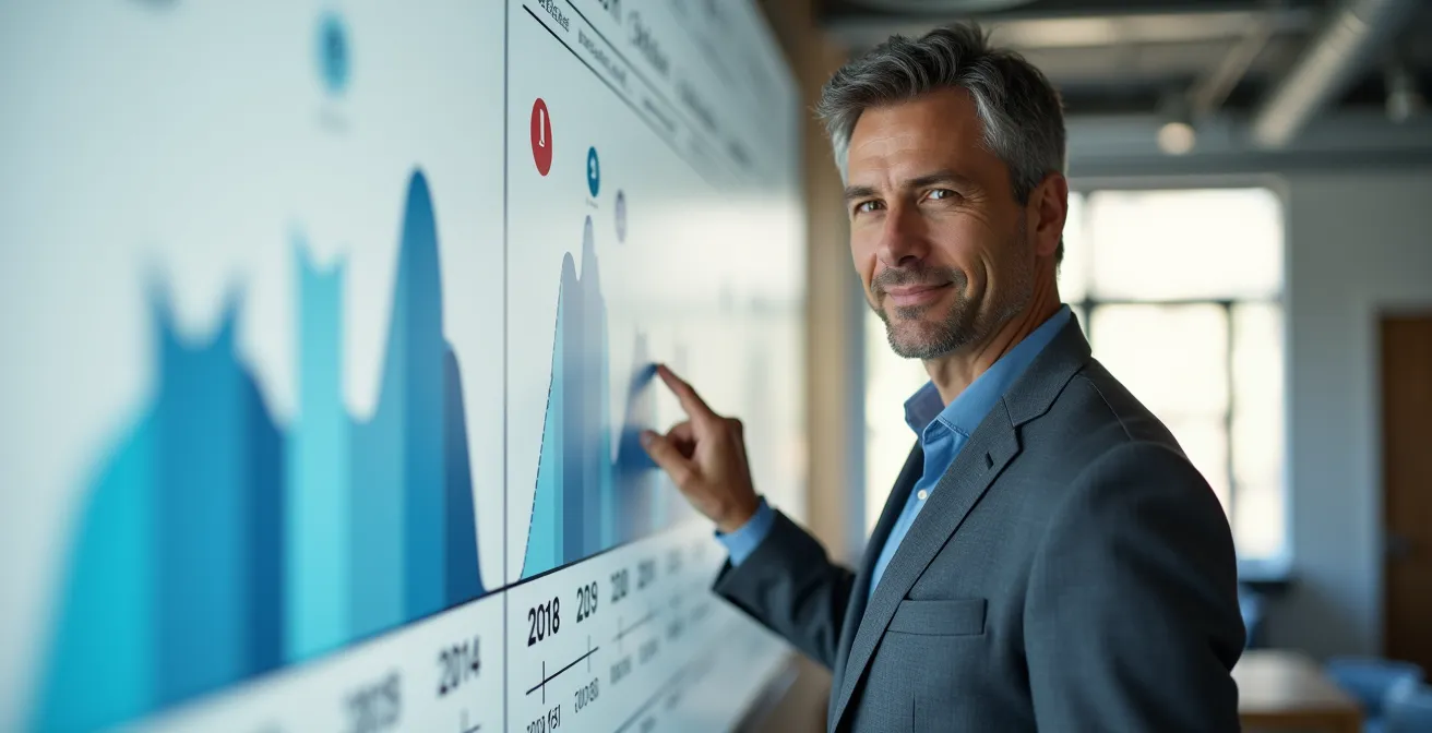 Visualisierung eines dreijährigen Digitalisierungsfahrplans für die Immobilienverwaltung
