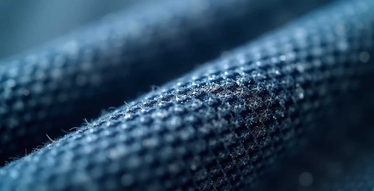 Detailaufnahme der Sensorintegration in einem smarten T-Shirt