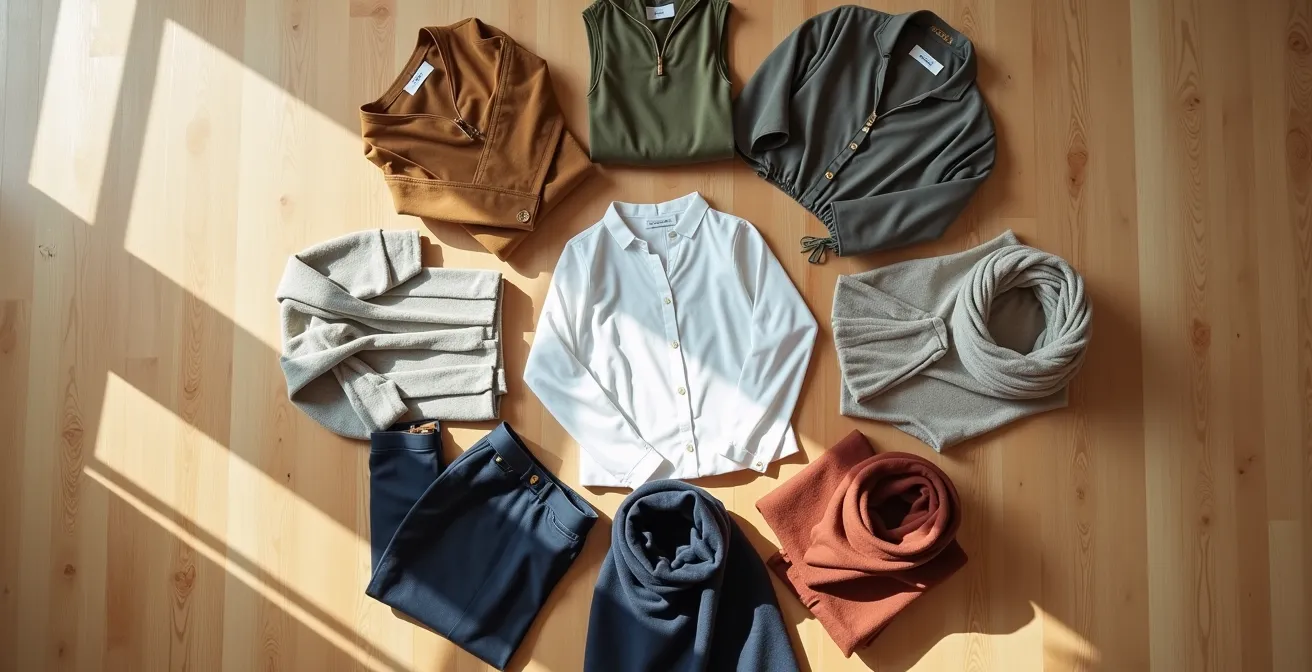 Modulare Capsule Wardrobe mit 30 kombinierbaren Kleidungsstücken