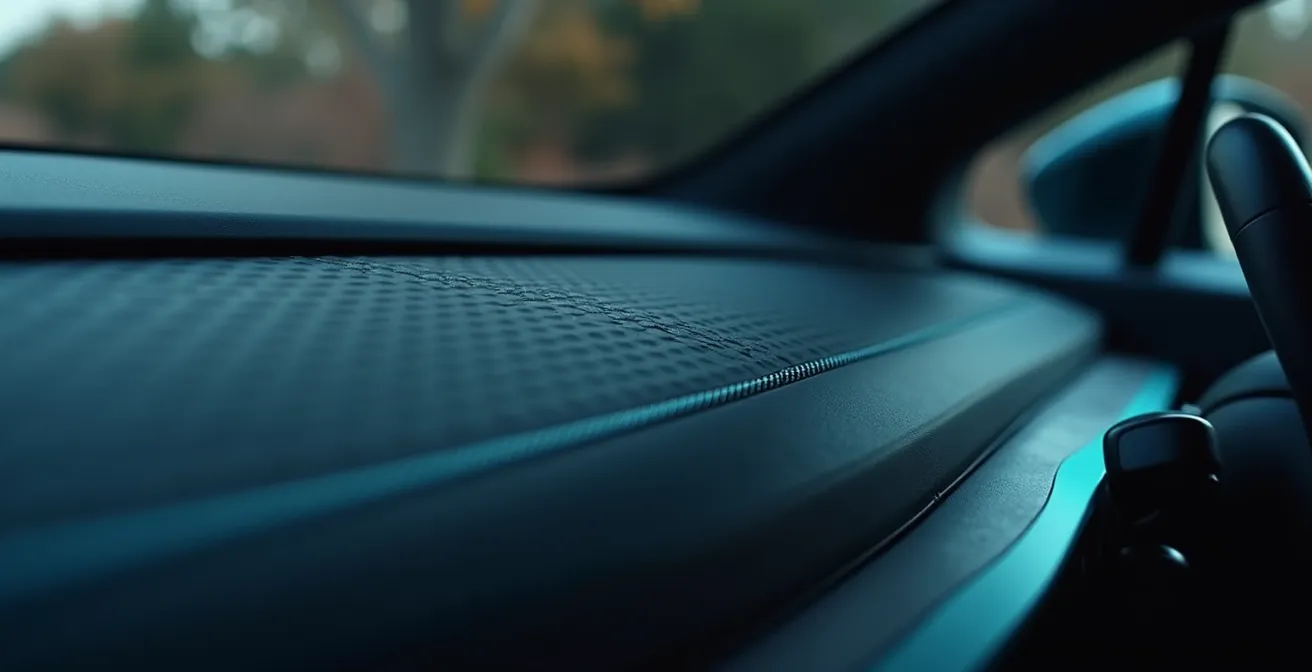 Detailaufnahme eines Elektroauto-Ladedisplays mit Reichweitenanzeige