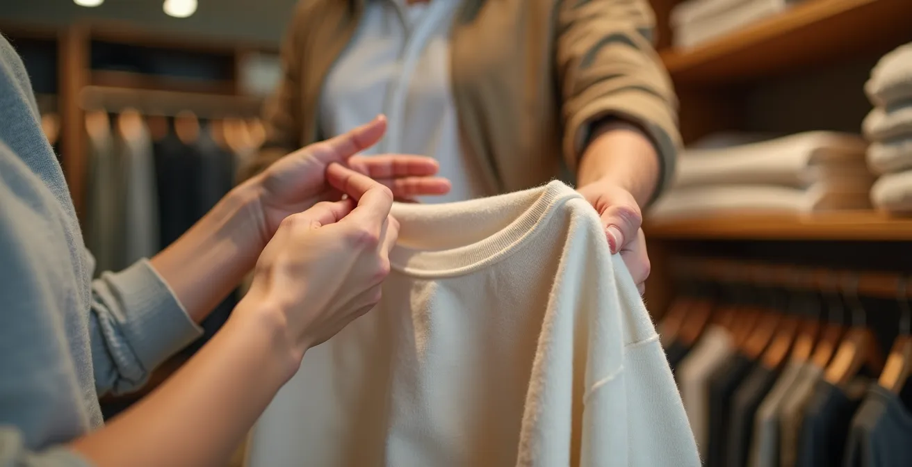 Produktpräsentation mit Transparenz-Features im Textil-Einzelhandel