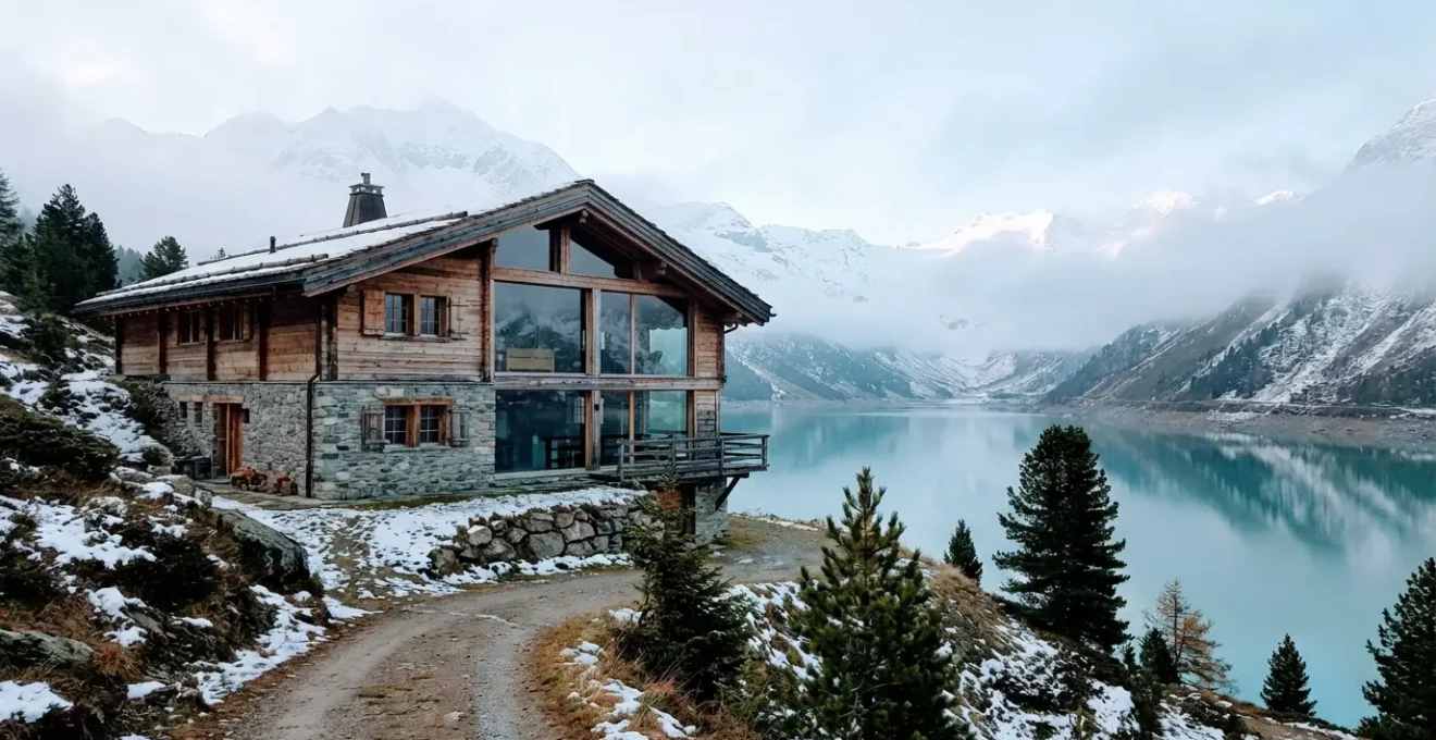 Modernes Schweizer Chalet vor Alpenpanorama – Immobilienmarkt Schweiz 2026